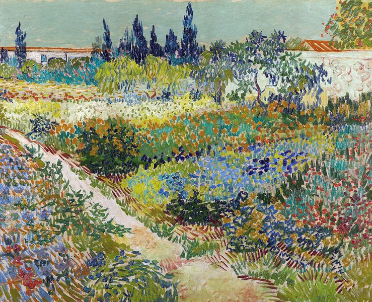 Vincent van Gogh.  Garden at Arles by 1000 Schilderijen