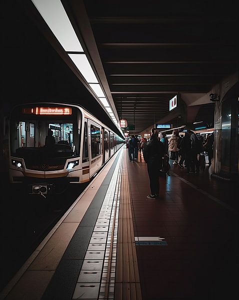 Onderweg in de grote stad van fernlichtsicht