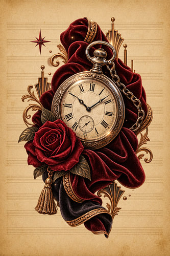 Het zakhorloge van het oude theater