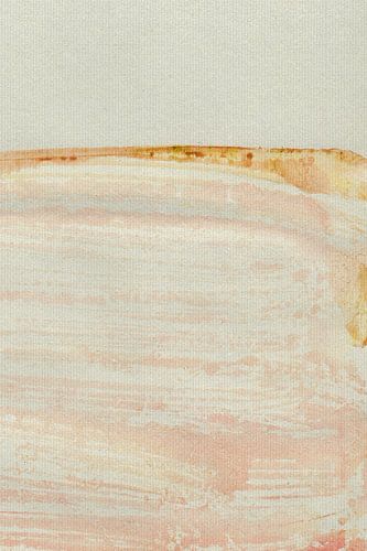 Abstract landschap schilderij. Pastel wabi-sabi horizon.