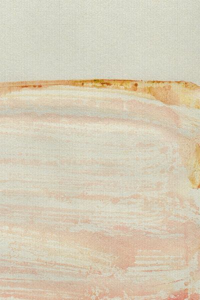 Abstrakte Landschaftsmalerei. Pastell Wabi-Sabi-Horizont. von Dina Dankers