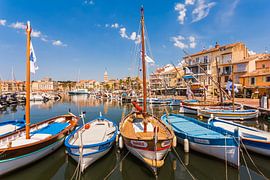 Hafen von Sanary-sur-Mer an der Côte d'Azur - Frankreich von Werner Dieterich