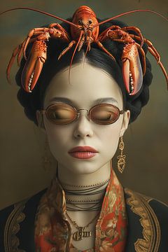 Lobster Lady - kreeft kapsel no. 2 van Marianne Ottemann - OTTI