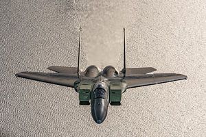 Saudische Boeing F-15 Eagle über dem griechischen Meer.