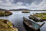 Sunken wooden boat in Scottish loch by Eddie Meijer thumbnail