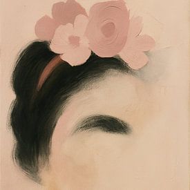 Fluisterend Bloemenportret Frida van GᎥรєlค Art Ŧ๏г Y๏ย
