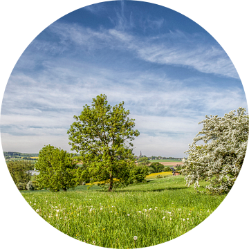 Panorama Mamelis en Vijlen in Zuid-Limburg van John Kreukniet