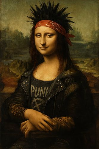 Mona Lisa Punk Portrait