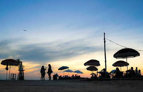 Summer evening; beach of Noordwijk