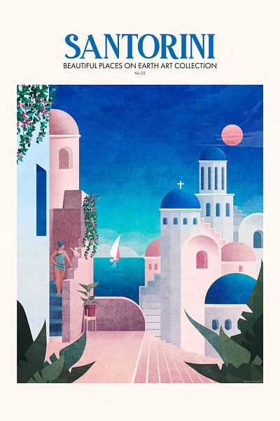 Santorin par Emel Tunaboylu by The Artcircle