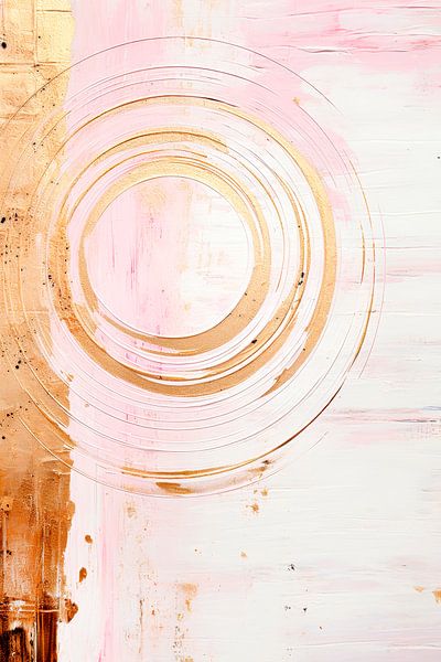 ABSTRACT ART Golden resonance by Melanie Viola