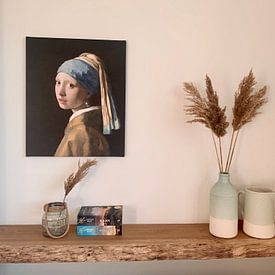 Customer photo: Girl with a Pearl Earring - Vermeer painting, on canvas