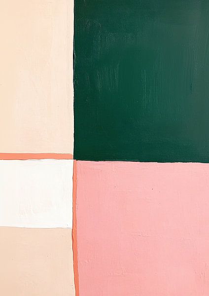 Minimal Rosa Grün von Niklas Maximilian
