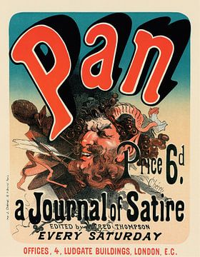 Jules Chéret - Pan (1898) van Peter Balan