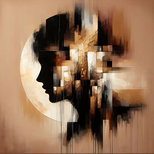 Silhouet Vrouw Vierkant