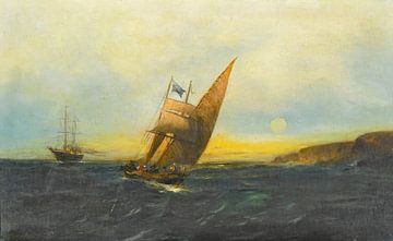 Sailing off the coast, Constantinos Volanakis