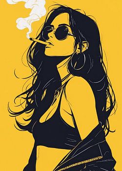 Frauen mit Ziggarete