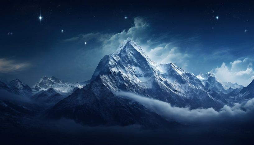 Wintermagie van fernlichtsicht