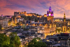 Fantastischer Sonnenuntergang in Edinburgh