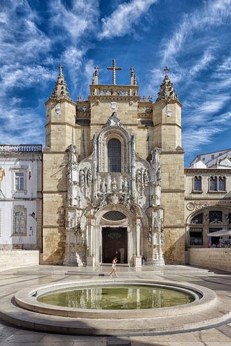 Coimbra : la façade de l'Igreja de Santa Cruz