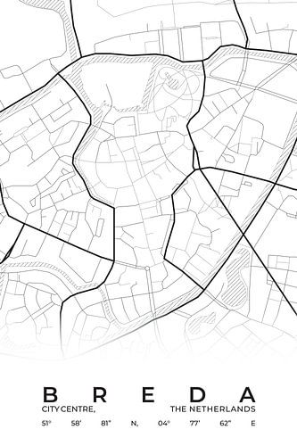 City map of Breda