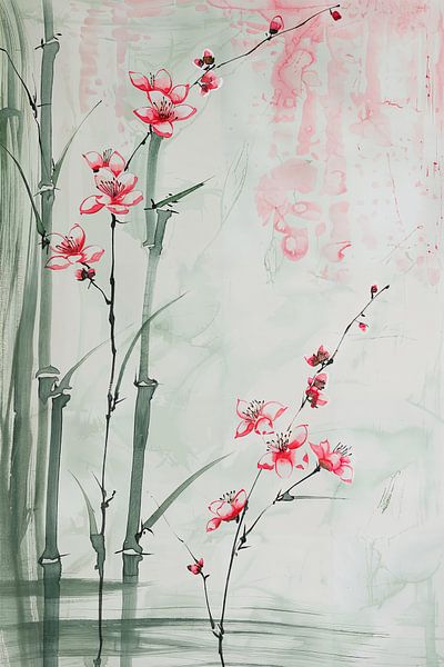 Cherry blossom Japanese by Poster Art Shop