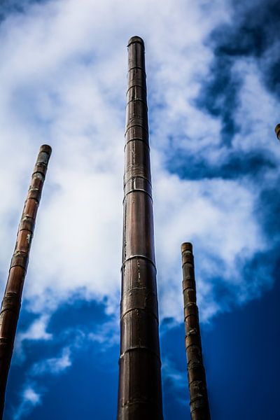 Bambusstäbe der Windorgel in Vlissingen (Zeeland) von Fotografie Jeronimo