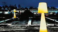 Strange lamps (pop art of a building site) (II)