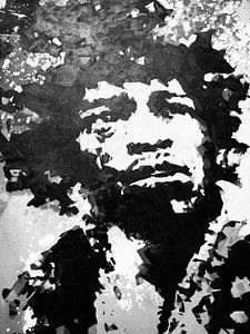 Jimi Hendrix Noir et Blanc sur Felix von Altersheim
