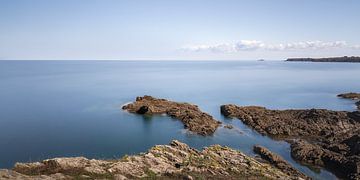 Rochers sur la Côte d'Émeraude en France