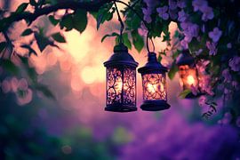 Magische lantaarnridders van Poster Art Shop