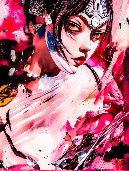 MANGA GIRL van The Art of Mark Fischer