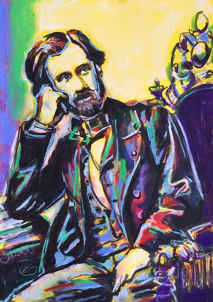 Porträt von Giuseppe Verdi von Helia Tayebi Art