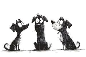 drei disney-hunde