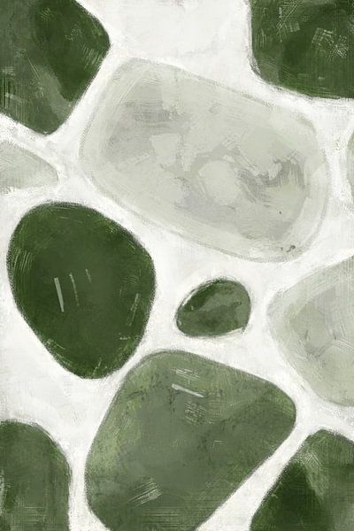 Stacked Stones | Grün von Kanzo