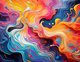 Kunst kleuren met design
