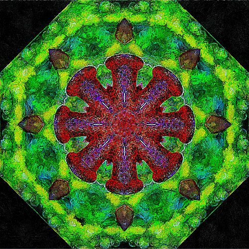 Rode en groene caleidoscoop