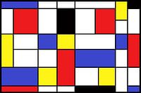 Komposition im Stil von Piet Mondriaan
