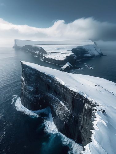 Infinite icy landscape