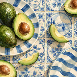 Avocado – Mittelmeer-Fliesen – Gelassenheit von Daan Dirk