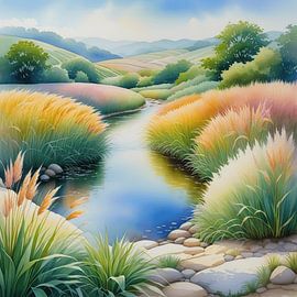 Gelassenheit am Fluss von Artistic