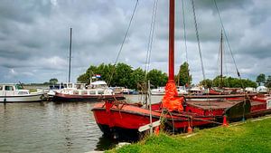 Sailing ship near Alkmaardermeer, Woudhaven
