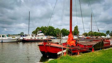 Segelschiff bei Alkmaardermeer, Woudhaven von Digital Art Nederland