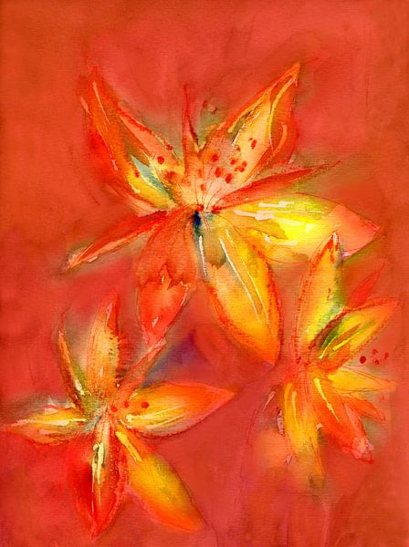 Flame Red by Claudia Gründler