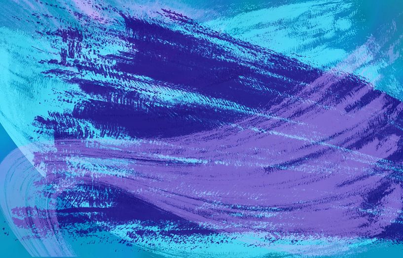 Purple and Blue Waves by Iris Holzer Richardson