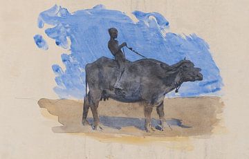 Boy on Water Buffalo - John Singer Sargent
