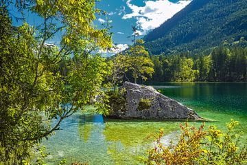 Soleil sur le lac Hintersee