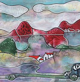 Saisonale Landschaft - Sommer von Ariadna de Raadt-Goldberg