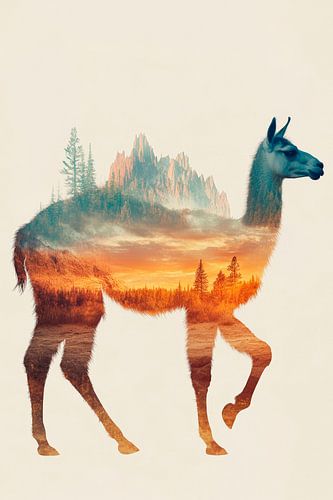 Lama in de natuur