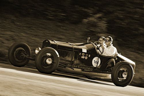 Ford Model A Boattail Photo Sepia on the Mountain - Eggberg Klassik 2019 -